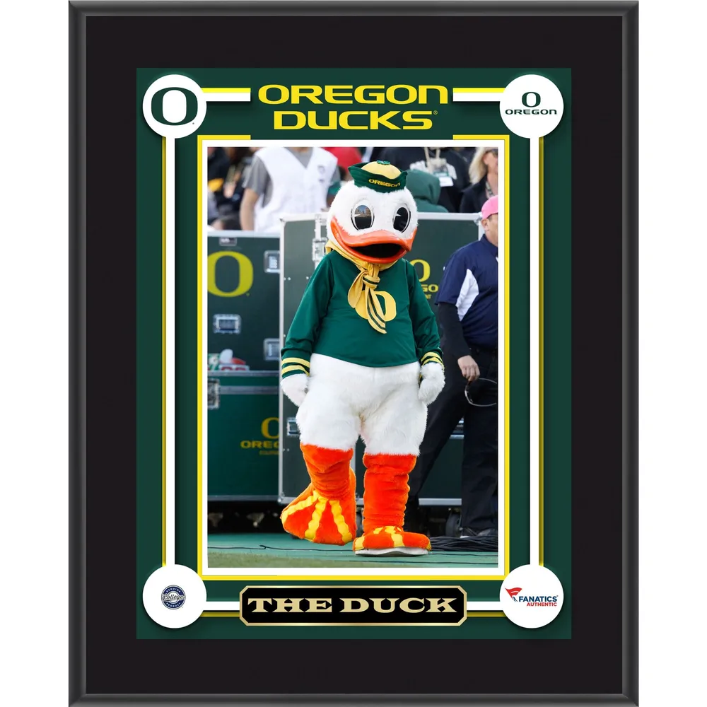 Lids Oregon Ducks Fanatics Authentic Fighting Duck Mascot 10.5 x  13Sublimated Plaque