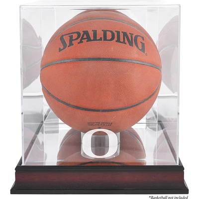 Oregon Ducks Mahogany Antique Finish Basketball Display Case with Mirror Back