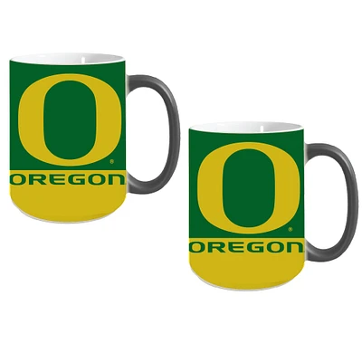 Oregon Ducks Two-Pack Reveal Mug Set