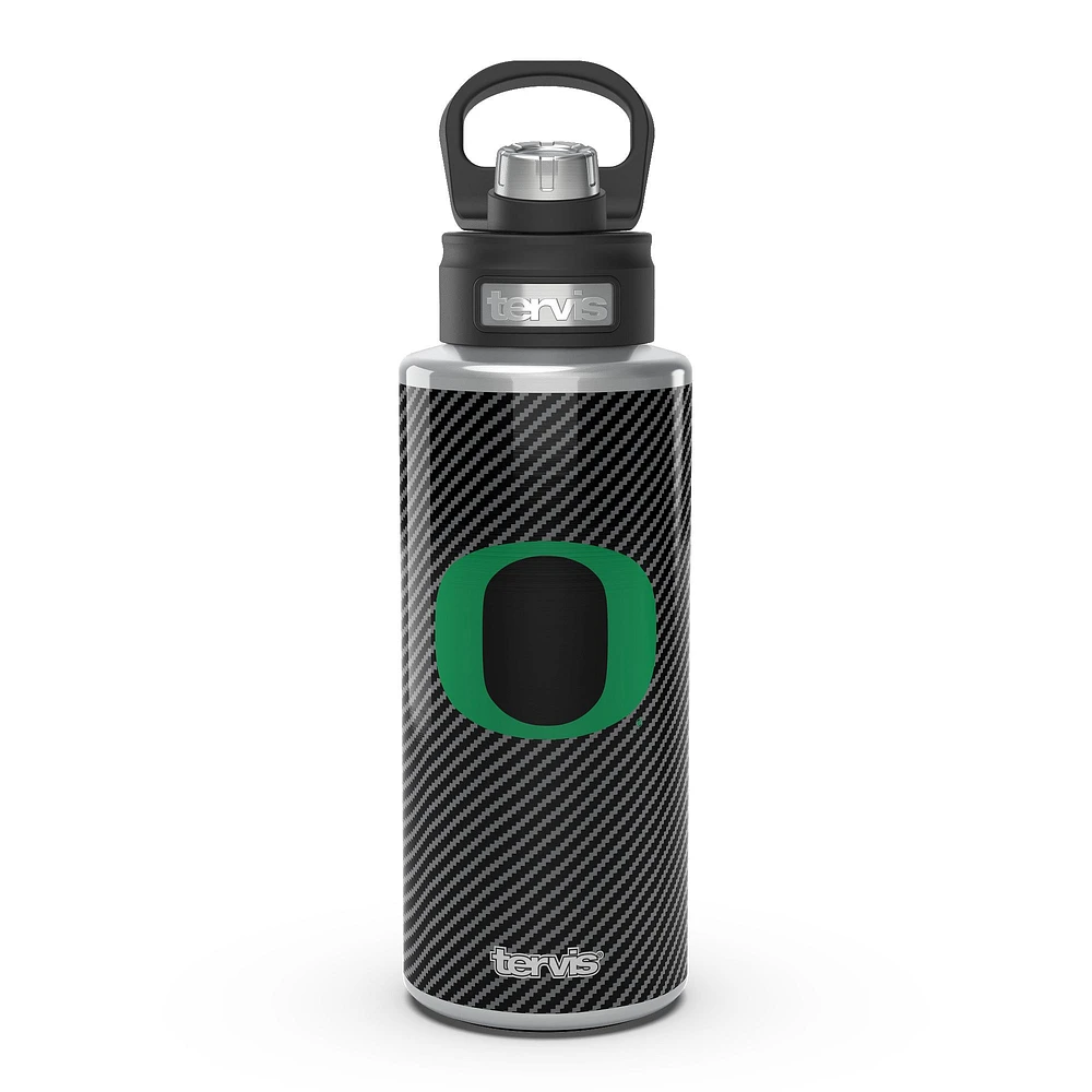 Tervis Oregon Ducks 32oz. Carbon Fiber Wide Mouth Water Bottle