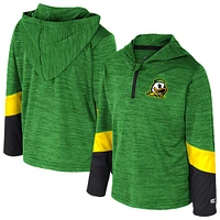 Coupe-vent zippé 1/4 Rylos des Oregon Ducks pour tout-petits, vert Colosseum