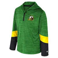 Coupe-vent zippé 1/4 Rylos des Oregon Ducks pour tout-petits, vert Colosseum