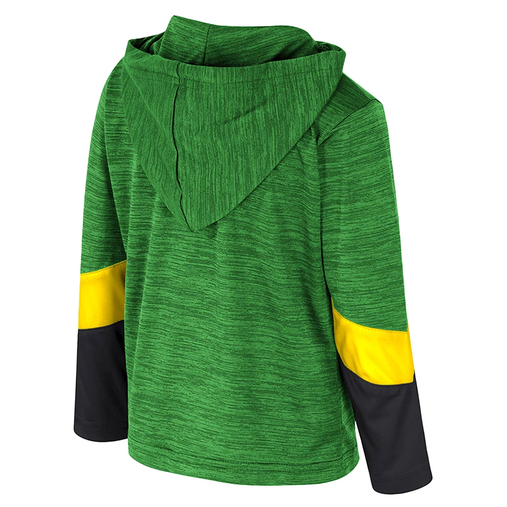 Coupe-vent zippé 1/4 Rylos des Oregon Ducks pour tout-petits, vert Colosseum