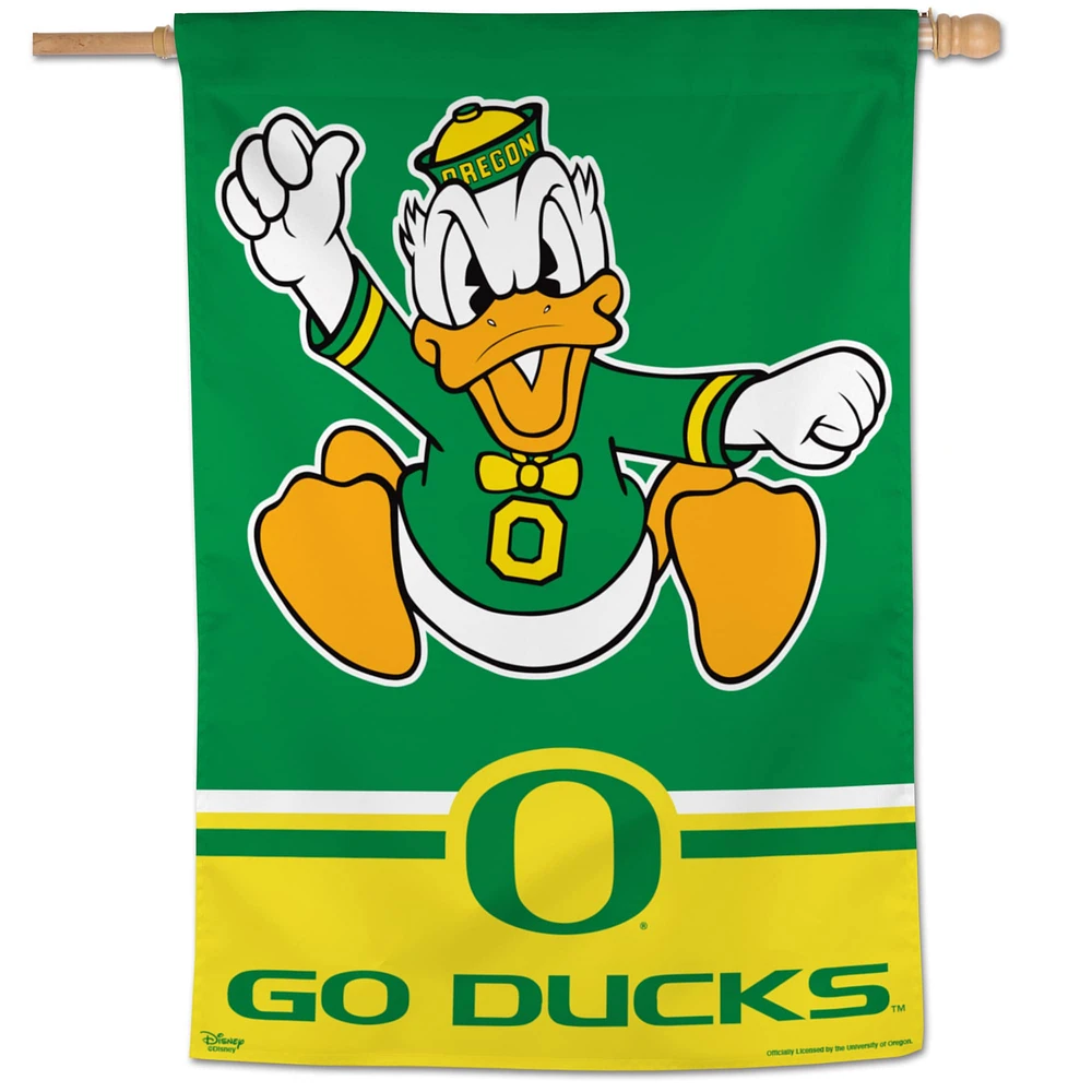 WinCraft Oregon Ducks Bannière verticale rétro simple face 71,1 x 101,6 cm