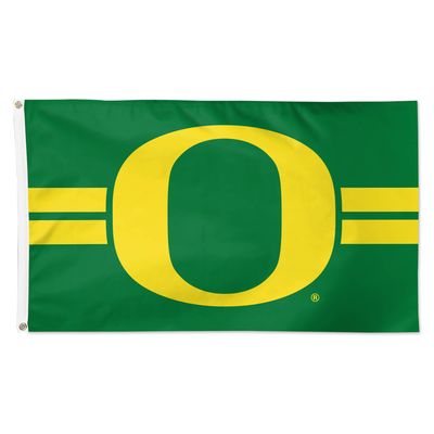 WinCraft Oregon Ducks 3' x 5' Horizontal Stripe Deluxe Single-Sided Flag