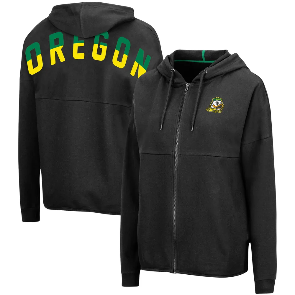Lids Oregon Ducks Colosseum Women's 2-Hit Full-Zip Hoodie - Black | Green  Tree Mall