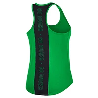 Women's Colosseum Green Oregon Ducks 10 Days Racerback Scoop Neck Tank Top