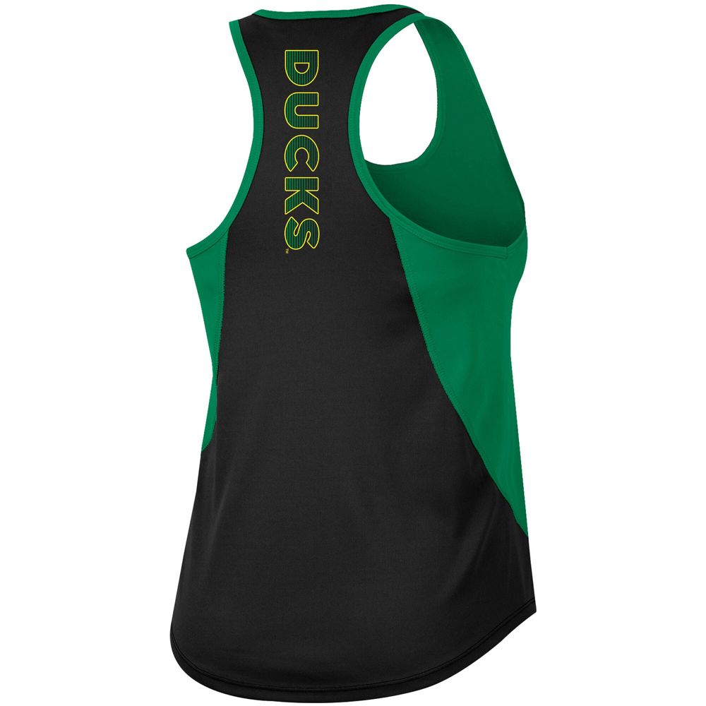 Women's Colosseum Green Oregon Ducks Sachs 2-Hit Scoop Neck Racerback Tank Top