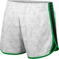 Women's Colosseum White Oregon Ducks The Plastics Geo Print Shorts