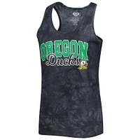 Women's Concepts Sport Charcoal Oregon Ducks Billboard Tie-Dye Tank and Shorts Sleep Set