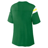 Women's Fanatics Green Oregon Ducks Tailgate Striped T-Shirt