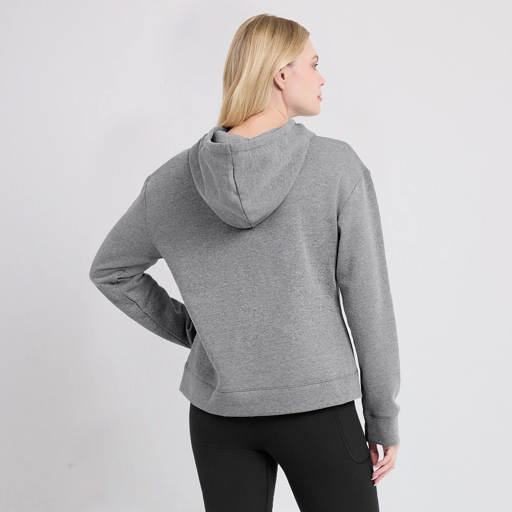 Sweat à capuche Fanatics Heather Grey Oregon Ducks Script Favorite pour femmes