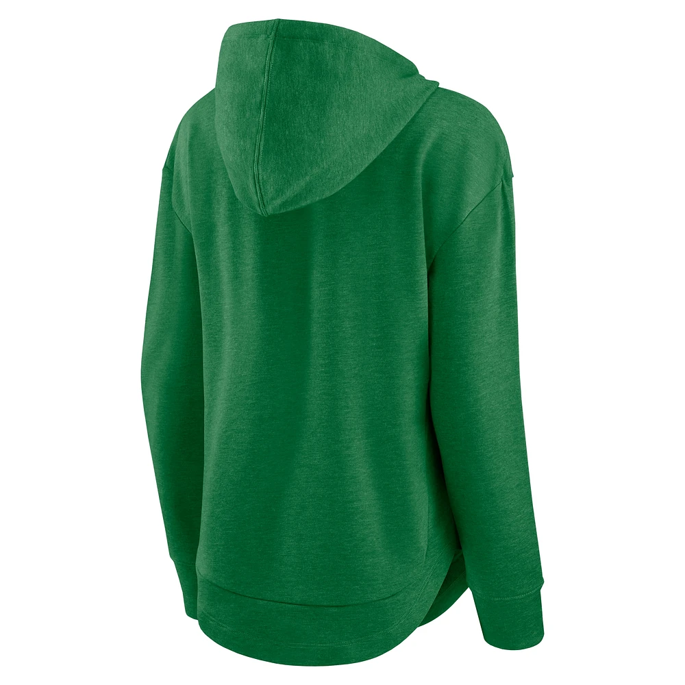 Sweat à capuche manches longues Fanatics Heather Green Oregon Ducks pour femmes