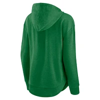 Women's Fanatics  Heather Green Oregon Ducks Tail Sweep Pullover Hoodie