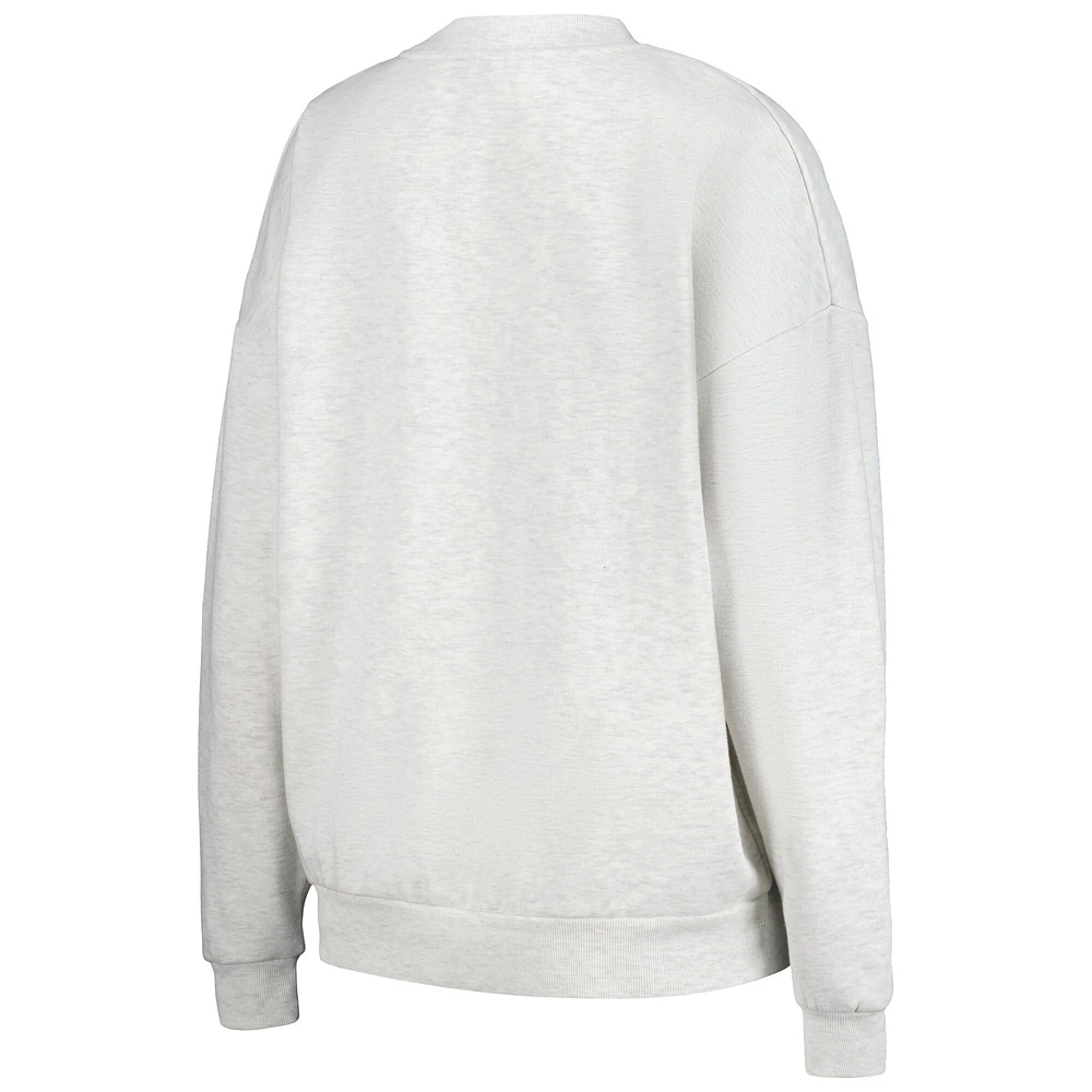 Ensemble de nuit pour femme Gameday Couture Ash Oregon Ducks Team Effort avec sweat-shirt et short