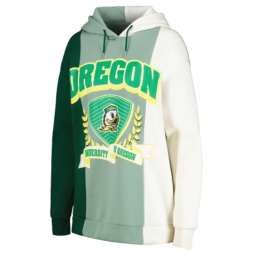 Sweat à capuche Gameday Couture vert Oregon Ducks Hall of Fame pour femme