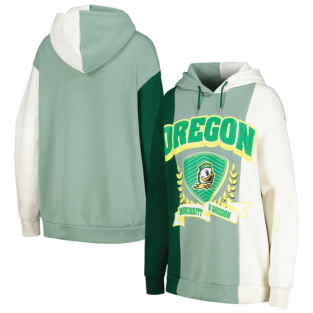 Sweat à capuche Gameday Couture vert Oregon Ducks Hall of Fame pour femme