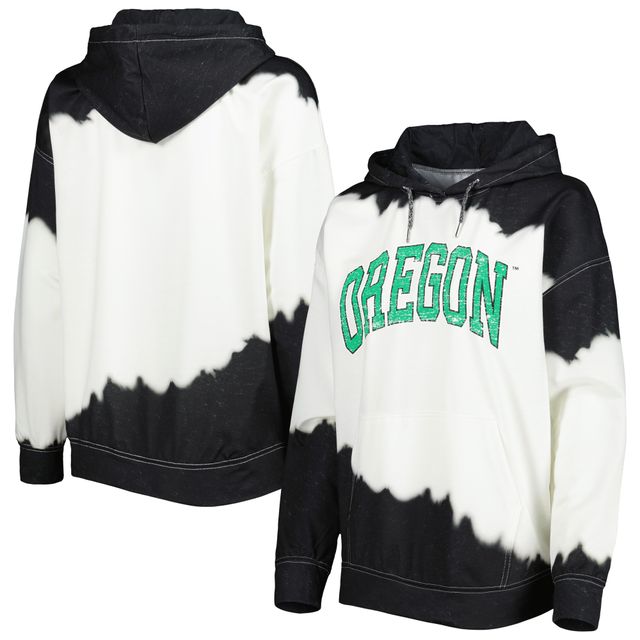 Sweat à capuche Gameday Couture blanc/noir Oregon Ducks For the Fun pour femme