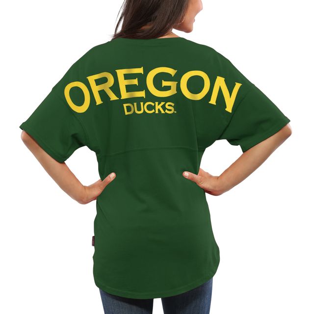 T-shirt oversize en jersey vert Oregon Ducks Spirit pour femme