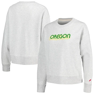 Sweat-shirt carré pour femmes League Collegiate Wear Ash Oregon Ducks