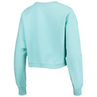 Women's League Collegiate Wear Light Blue Oregon Ducks Corded Timber Crop Pullover Sweatshirt