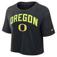 T-shirt court Nike Athletic Prep Arch Performance pour femme, noir, Oregon Ducks