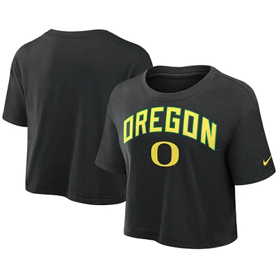 T-shirt court Nike Athletic Prep Arch Performance pour femme, noir, Oregon Ducks