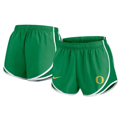 Short Nike vert Oregon Ducks Primetime Tempo Performance pour femme