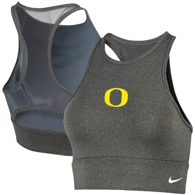 Oregon Ducks Nike Women's Everything Performance Sports Bra - Heathered Gray
