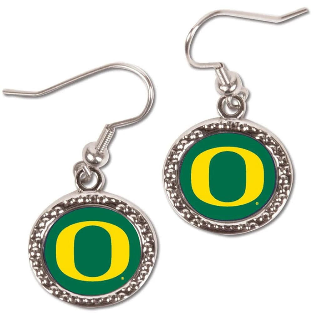 Women's Oregon Ducks WinCraft Round Dangle Earrings