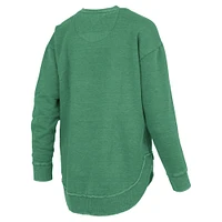 Sweat-shirt à col en V et poncho Westin pour femme Pressbox Green Oregon Ducks