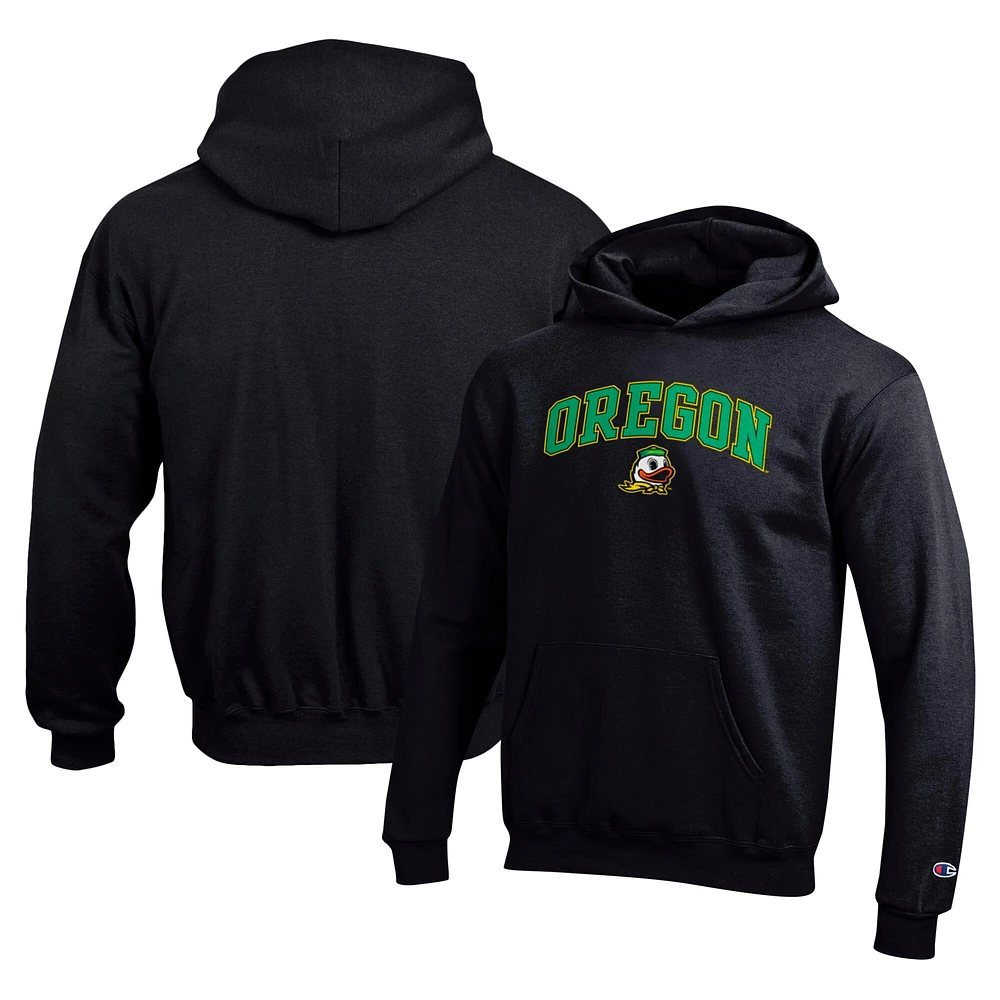 Sweat à capuche noir Champion des jeunes Oregon Ducks Campus