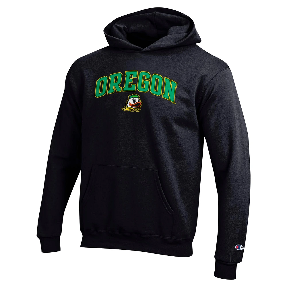 Sweat à capuche noir Champion des jeunes Oregon Ducks Campus