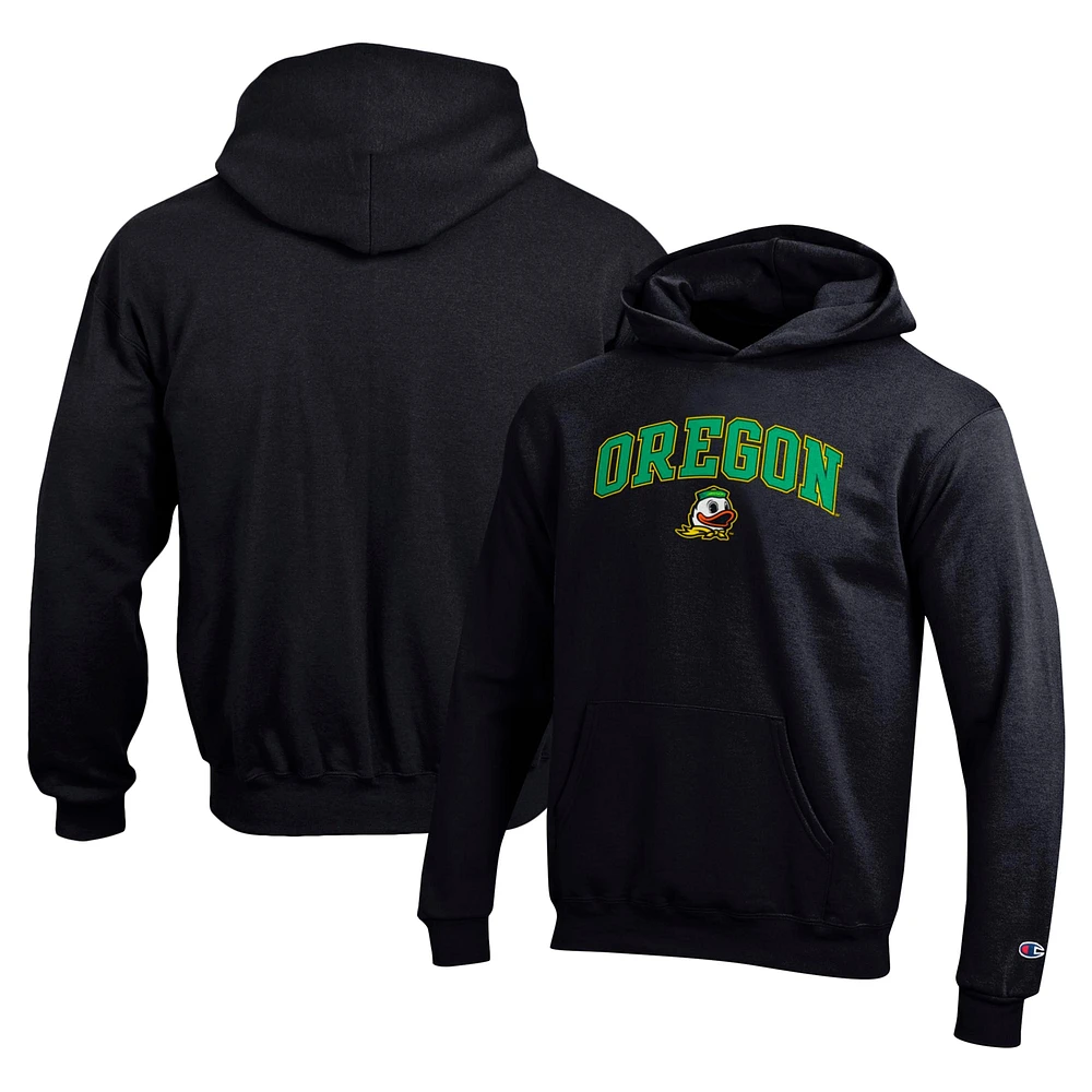 Sweat à capuche noir Champion des jeunes Oregon Ducks Campus