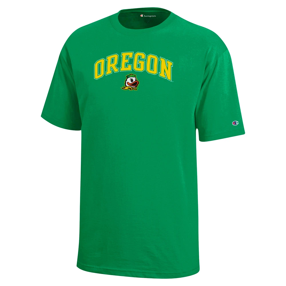 Youth Champion Green Oregon Ducks Arch Over Logo T-Shirt