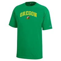 Youth Champion Green Oregon Ducks Arch Over Logo T-Shirt