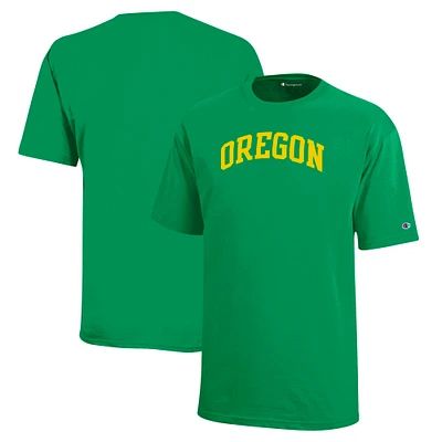 T-shirt vert Champion de l'équipe des Ducks l'Oregon pour les jeunes