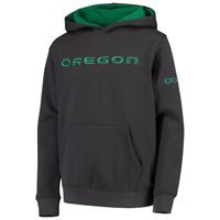 Youth Charcoal Oregon Ducks Big Logo Pullover Hoodie