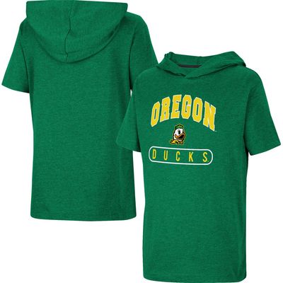 Youth Colosseum Green Oregon Ducks Varsity Hooded T-Shirt