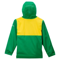 Veste à capuche entièrement zippée et doublée Rainy Fields des Oregon Ducks de Columbia pour jeunes