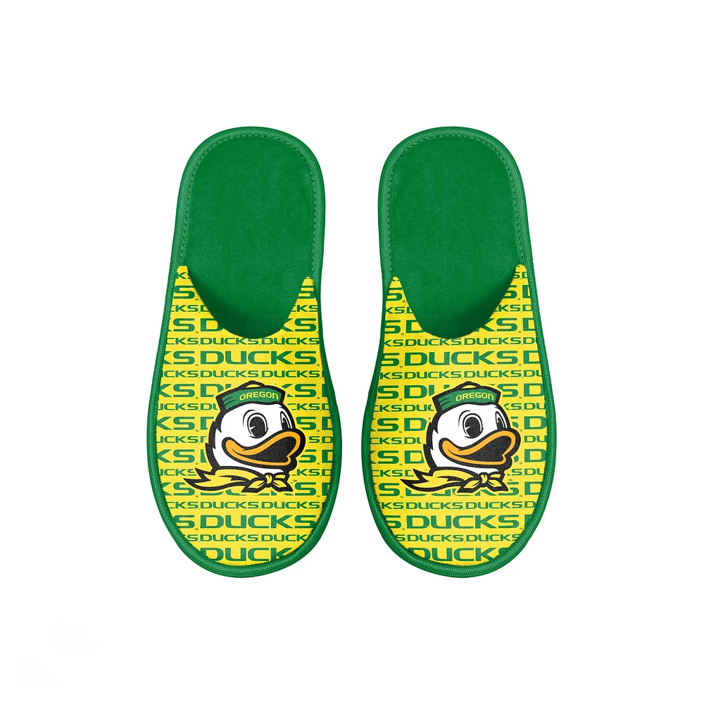 Youth FOCO Oregon Ducks Scuff Wordmark Slide Slippers