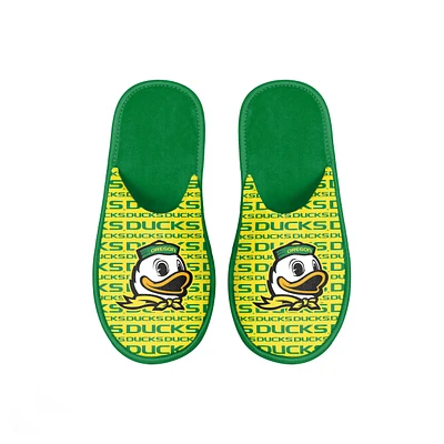 Youth FOCO Oregon Ducks Scuff Wordmark Slide Slippers