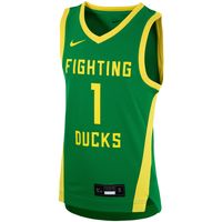 Youth Nike #1 Green Oregon Ducks Team Replica Basketball Jersey