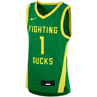 Youth Nike #1 Green Oregon Ducks Team Replica Basketball Jersey