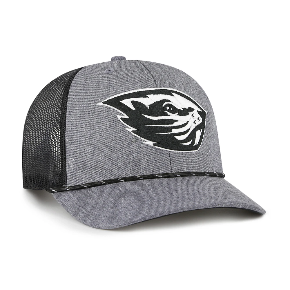 Men's '47  Gray Oregon State Beavers Carbon Rope Adjustable Hat