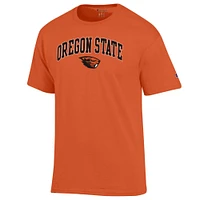 Men's Champion  Orange Oregon State Beavers Arched Logo T-Shirt