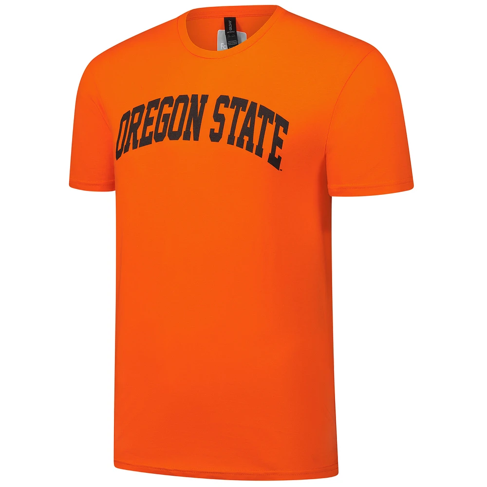 Men's Fanatics  Orange Oregon State Beavers Arched T-Shirt