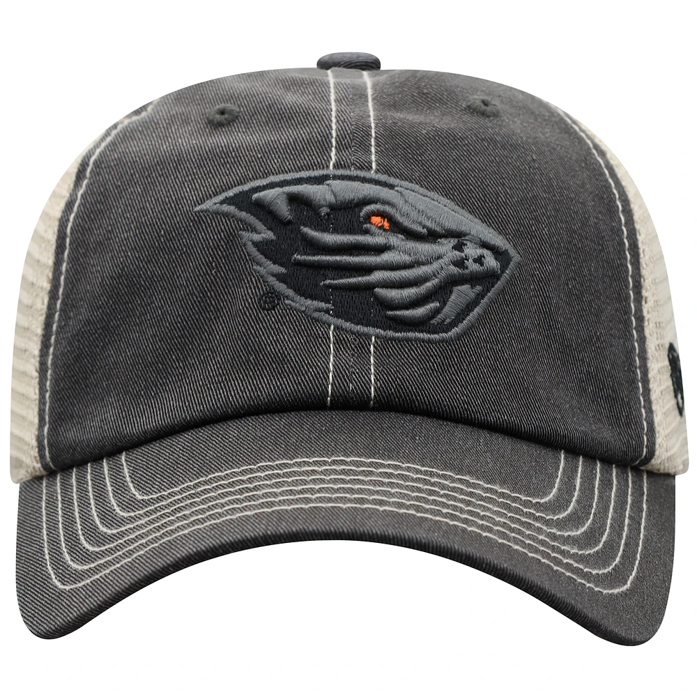 Men's Top of the World  Black/Natural Oregon State Beavers Offroad Two-Tone Adjustable Hat