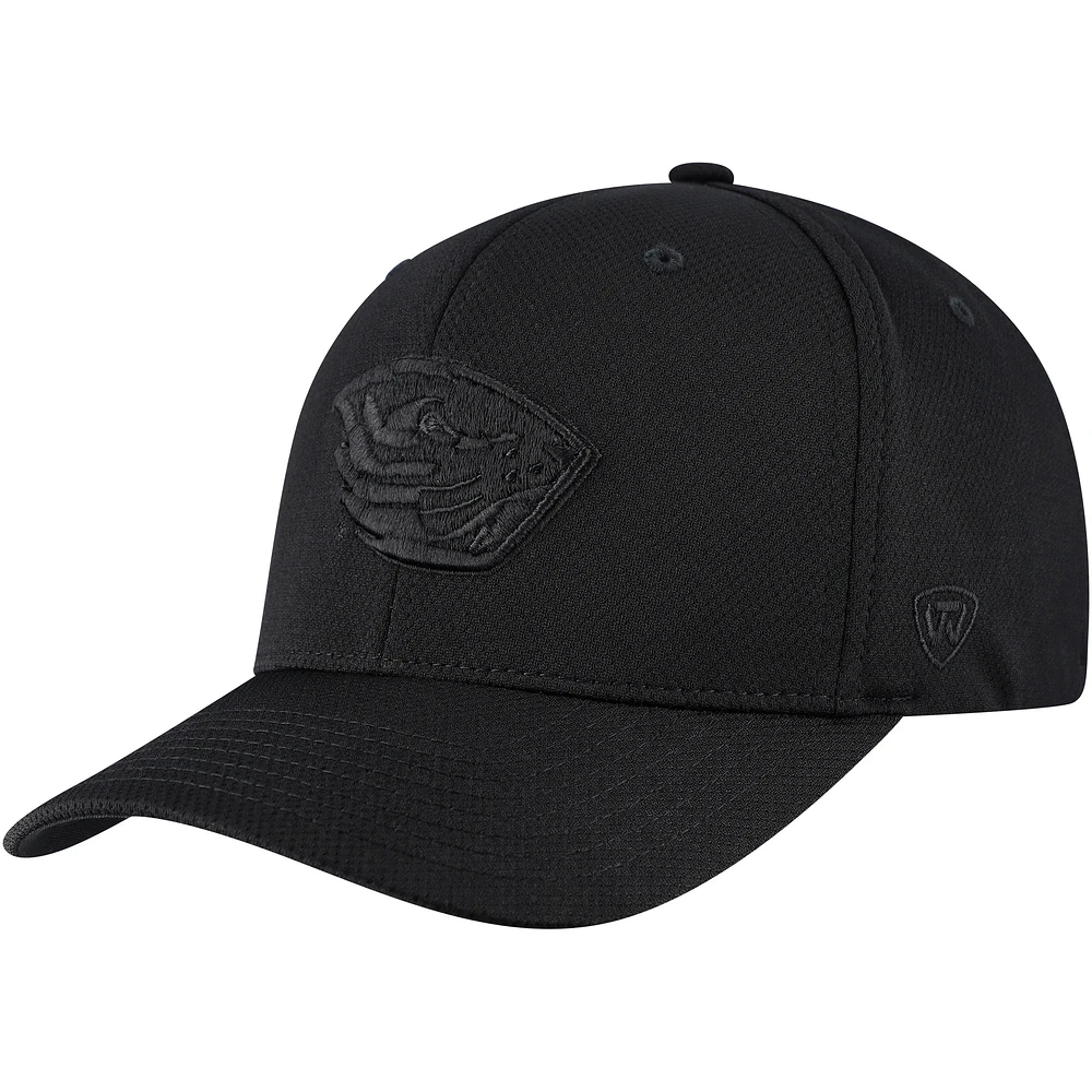 Men's Top of the World  Black Oregon State Beavers Reflex Performance Flex Hat