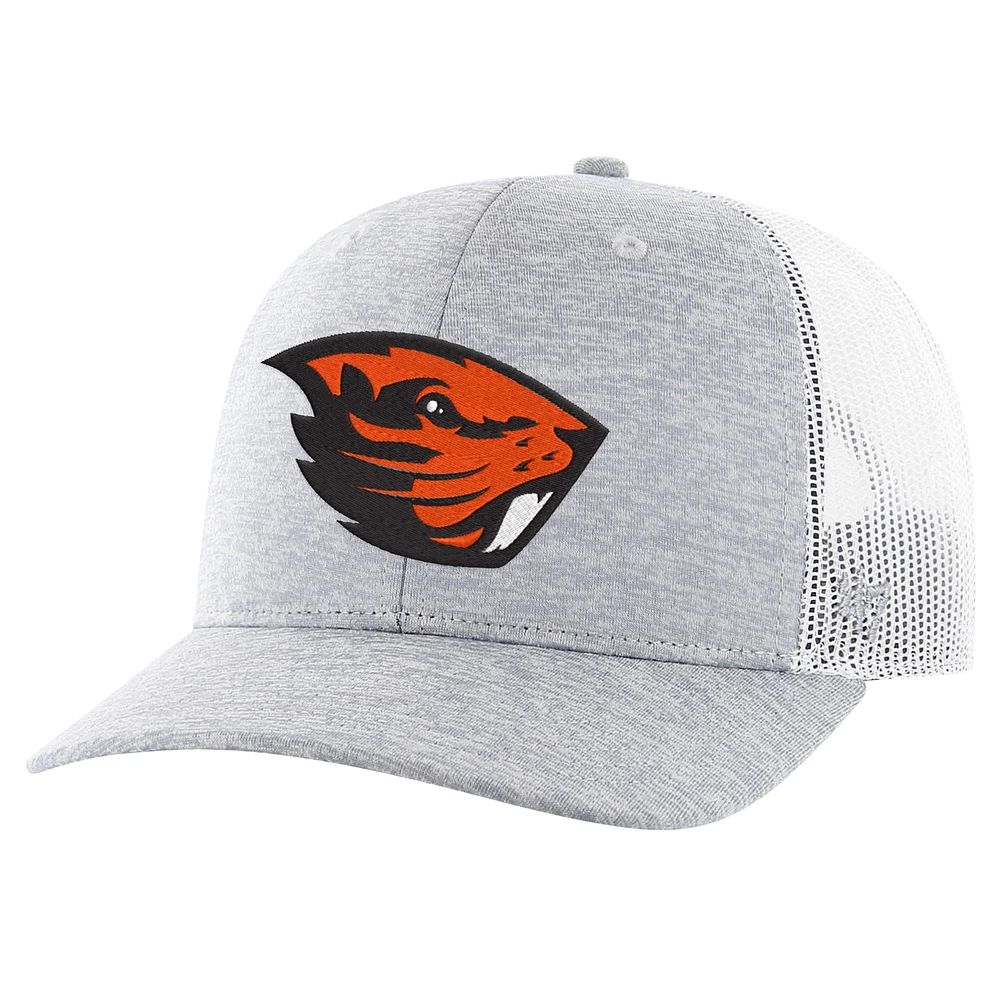 Men's '47 Gray Oregon State Beavers Harrington Trucker Adjustable Hat